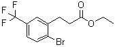 2-溴-5-(三氟甲基)苯丙酸乙酯分子结构 (CAS 1261779-31-0)