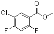 5-氯-2,4-二氟苯甲酸甲酯分子结构 (CAS 1261802-94-1)