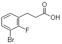 3-溴-2-氟苯丙酸分子结构 (CAS 1261814-91-8)