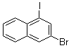 3-溴-1-碘萘分子结构 (CAS 1261843-11-1)