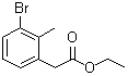 3-溴-2-甲基苯乙酸乙酯分子结构 (CAS 1261862-72-9)
