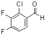 2-氯-3,4-二氟苯甲醛分子结构 (CAS 1261869-07-1)