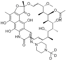 利福平-d3分子结构 (CAS 1262052-36-7)