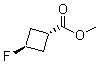 反式-3-氟环丁烷羧酸甲酯分子结构 (CAS 1262278-57-8)