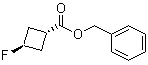 反式-3-氟环丁烷羧酸苄酯分子结构 (CAS 1262278-59-0)