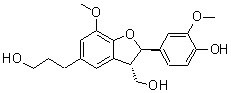 7R,8S-二氢去氢双松柏醇分子结构 (CAS 126253-41-6)