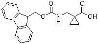 1-[[[芴甲氧羰基]氨基]甲基]环丙烷羧酸分子结构 (CAS 1263045-62-0)