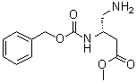 (3S)-4-氨基-3-[[苄氧羰基]氨基]丁酸甲酯分子结构 (CAS 1263047-39-7)