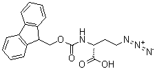 CAS 登录号：1263047-53-5, (2R)-4-叠氮基-2-[[芴甲氧羰基]氨基]丁酸