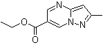 2-甲基-吡唑并[1,5-a]嘧啶-6-羧酸乙酯分子结构 (CAS 1263061-14-8)