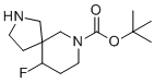 10-氟-2,7-二氮杂-螺[4.5]癸烷-7-羧酸叔-丁基酯分子结构 (CAS 1263177-23-6)