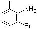 2-溴-3-氨基-4-甲基吡啶分子结构 (CAS 126325-50-6)