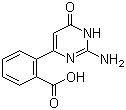 structure of CAS# 1263279-45-3, 2-(2-氨基-1,6-二氢-6-氧代-4-嘧啶基)苯甲酸