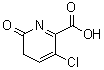 structure of CAS# 1263280-37-0, 3-Chloro-5,6-dihydro-6-oxo-2-pyridinecarboxylic acid