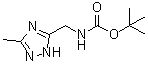 N-[(3-甲基-1H-1,2,4-三唑-5-基)甲基]氨基甲酸叔丁酯分子结构 (CAS 1263280-95-0)