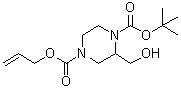 CAS 登录号：1263282-80-9, 2-(羟基甲基)-1,4-哌嗪二甲酸 1-叔丁酯 4-(2-丙烯-1-基)酯