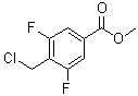 4-(氯甲基)-3,5-二氟苯甲酸甲酯分子结构 (CAS 1263283-69-7)