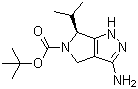 (6S)-3-氨基-4,6-二氢-6-(1-甲基乙基)吡咯并[3,4-c]吡唑-5(1H)-羧酸叔丁酯分子结构 (CAS 1263283-97-1)