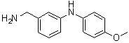 3-[(4-甲氧基苯基)氨基]苯甲胺分子结构 (CAS 1263284-49-6)