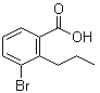 3-溴-2-丙基苯甲酸分子结构 (CAS 1263284-52-1)