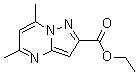 5,7-二甲基吡唑并[1,5-a]嘧啶-2-羧酸乙酯分子结构 (CAS 1263285-54-6)