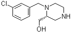 CAS 登录号：1263286-37-8, (2R)-1-[(3-氯苯基)甲基]-2-哌嗪甲醇