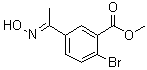 2-溴-5-[1-(羟基亚胺基)乙基]苯甲酸甲酯分子结构 (CAS 1263287-74-6)