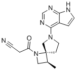 (3S,4R)-3-甲基-β-氧代-6-(7H-吡咯并[2,3-d]嘧啶-4-基)-1,6-二氮杂螺[3.4]辛烷-1-丙腈分子结构 (CAS 1263774-59-9)