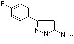 3-(4-氟苯基)-1-甲基-1H-吡唑-5-胺分子结构 (CAS 126417-81-0)