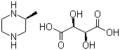 (S)-2-甲基哌嗪酒石酸盐分子结构 (CAS 126458-15-9)