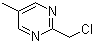 2-(氯甲基)-5-甲基嘧啶分子结构 (CAS 126504-85-6)