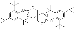 CAS # 126505-35-9, Bis(2,4,6-tri-ter-butyllphenyl)pentaerythritol-di-phosphite, 3,9-Bis[2,4,6-tris(1,1-dimethylethyl)phenoxy]-2,4,8,10-tetraoxa-3,9-diphosphaspiro[5.5]undecane, Ultranox 633