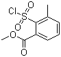 2-(氯磺酰基)-3-甲基苯甲酸甲酯分子结构 (CAS 126535-26-0)