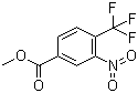 3-硝基-4-三氟甲基苯甲酸甲酯分子结构 (CAS 126541-81-9)