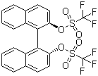 (R)-(-)-1,1'-联-2-萘酚二(三氟甲磺酸酯)分子结构 (CAS 126613-06-7)