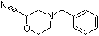 4-苄基吗啉-2-甲腈分子结构 (CAS 126645-52-1)