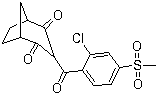 3-[2-氯-4-(甲基磺酰基)苯甲酰基]双环[3.2.1]辛烷-2,4-二酮分子结构 (CAS 126656-88-0)