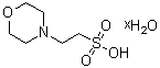 4-吗啉乙烷磺酸水合物分子结构 (CAS 1266615-59-1)