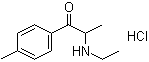 structure of CAS# 1266688-86-1, 2-(乙基氨基)-1-(4-甲基苯基)-1-丙酮盐酸盐