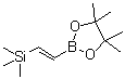 (E)-4,4,5,5-四甲基-2-[2-(三甲基硅烷基)乙烯基]-1,3,2-二氧硼杂环戊烷分子结构 (CAS 126688-99-1)