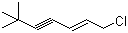 structure of CAS# 126764-17-8, 6,6-二甲基-2-烯-4-炔氯代庚烷