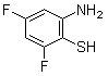 2-氨基-4,6-二氟苯硫酚分子结构 (CAS 126764-60-1)