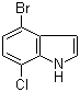 structure of CAS# 126811-30-1, 7-氯-4-溴吲哚