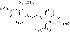 1,2-双(2-氨基苯氧基)乙烷-N,N,N',N'-四乙酸四钠盐分子结构 (CAS 126824-24-6)