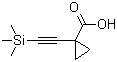 1-[2-(三甲基硅烷基)乙炔基]环丙烷羧酸分子结构 (CAS 1268810-07-6)