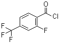 2-氟-4-(三氟甲基)苯甲酰氯分子结构 (CAS 126917-10-0)