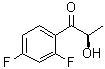 (R)-1-(2,4-二氟苯基)-2-羟基-1-丙酮分子结构 (CAS 126918-16-9)