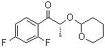 (2R)-1-(2,4-二氟苯基)-2-[(四氢-2H-吡喃-2-基)氧基]-1-丙酮分子结构 (CAS 126918-17-0)