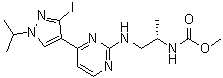 N-[(1S)-2-[[4-[3-碘-1-(1-甲基乙基)-1H-吡唑-4-基]-2-嘧啶基]氨基]-1-甲基乙基]氨基甲酸甲酯分子结构 (CAS 1269440-60-9)
