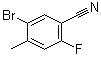 5-溴-2-氟-4-甲基苯甲腈分子结构 (CAS 1269493-45-9)